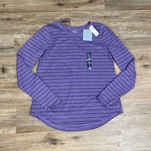 NWT Gap Fit Striped Long Sleeve Top